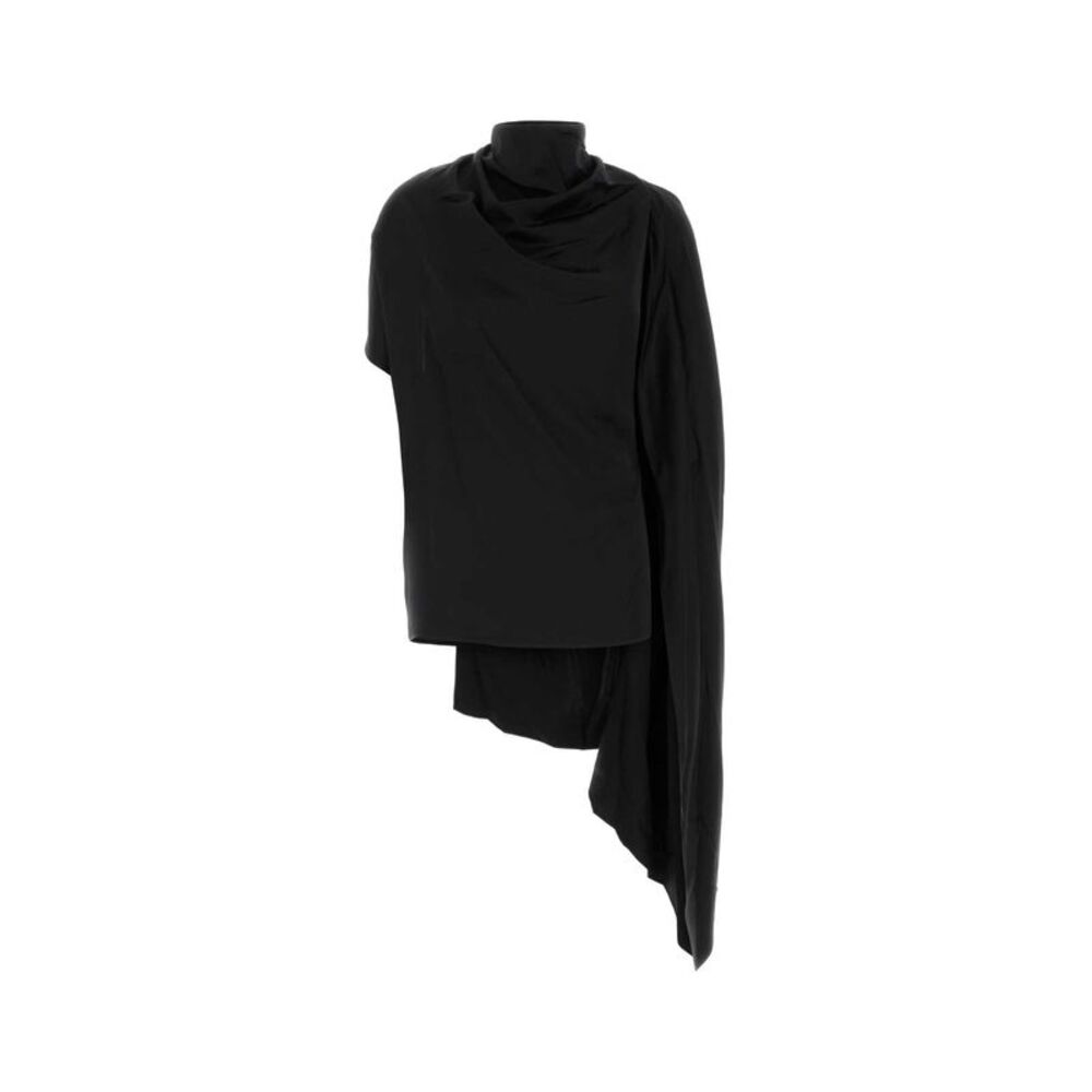Magda Butrym Women Black Satin Top